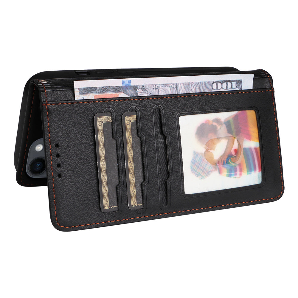 Luxuriöse, abnehmbare 2-in-1-Brieftaschenhülle für das iPhone – magnetische Lederhülle, Kartenhalter, Ständer, sicherer Verschluss, stilvoller und langlebiger Schutz