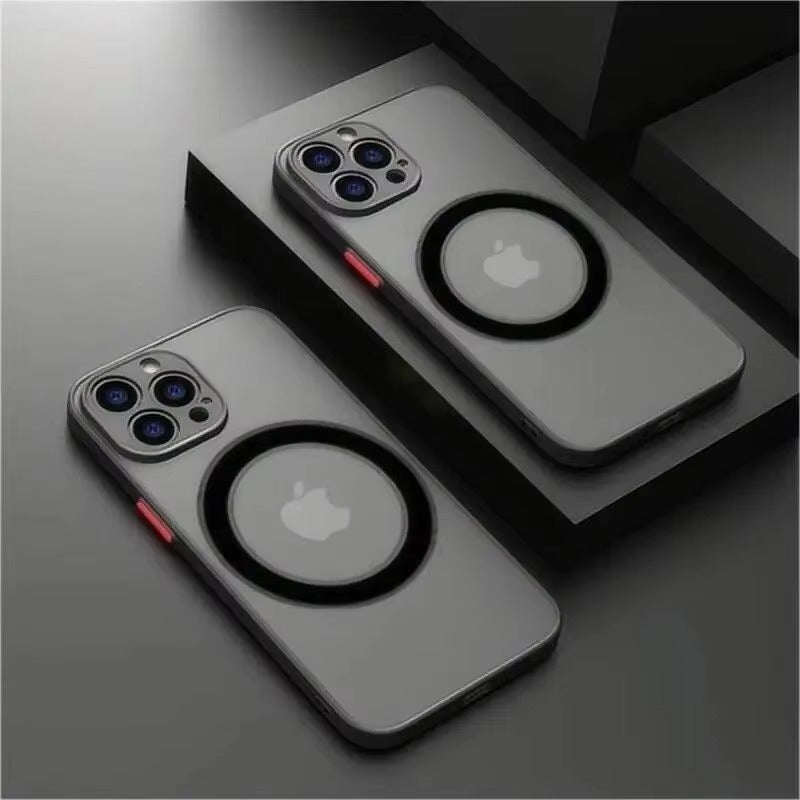 Luxury Apple iPhone Case Camera Lens & Screen Protection, Ultra Thin Shockproof Magnetic Full All Around Protection Cover