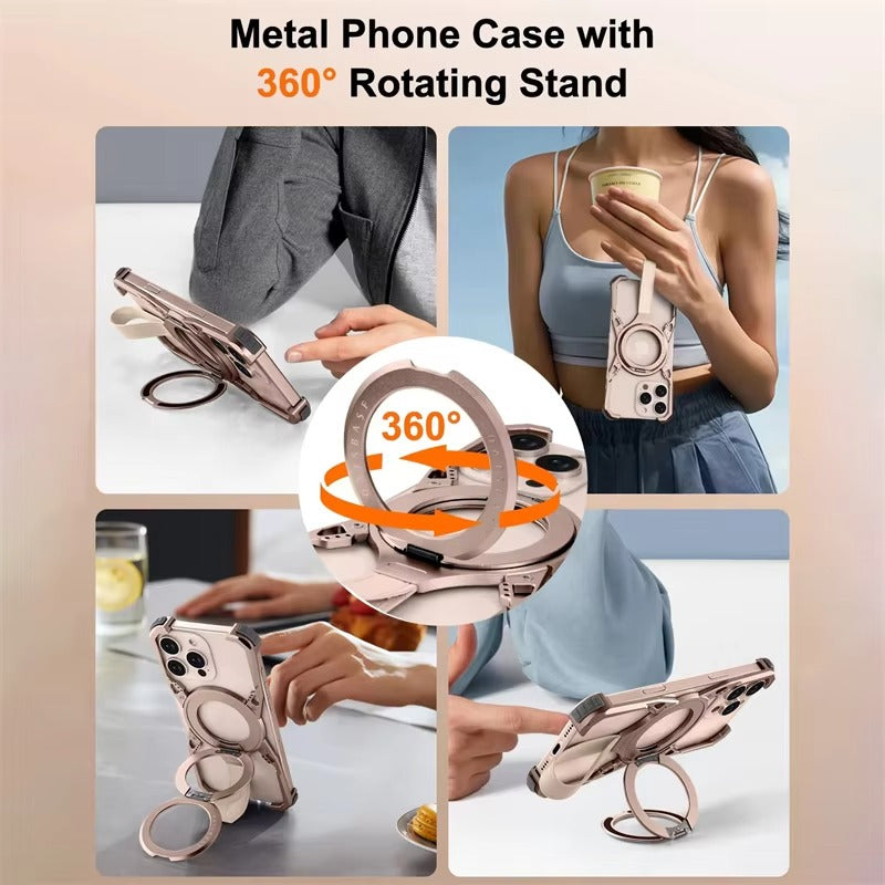 Premium Apple iPhone Case Camera Lens & Screen Protection, Ultra Thin Shockproof Magnetic Full All Around Protection Cover 