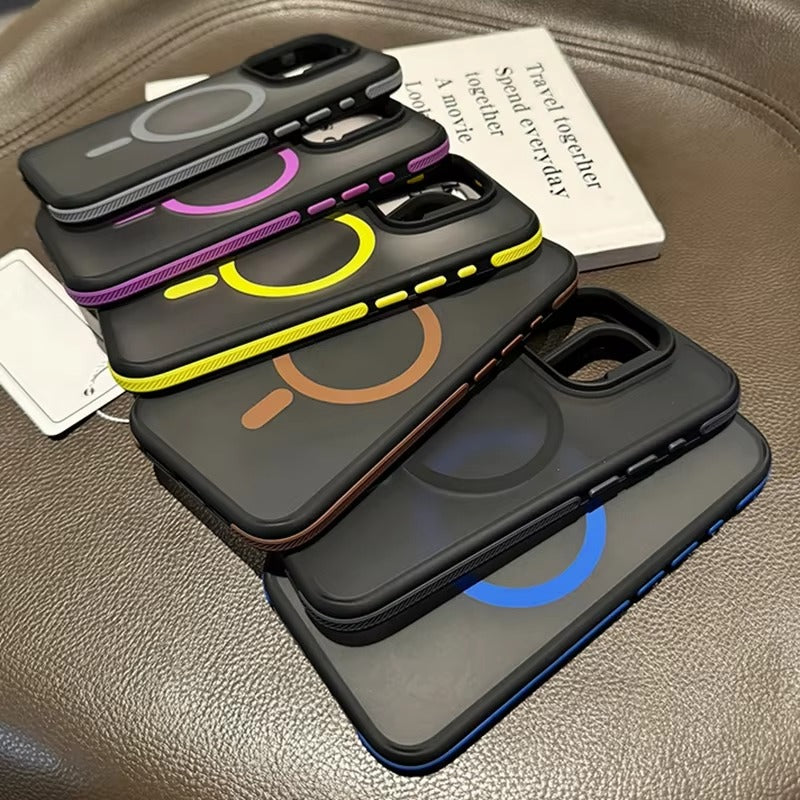 Luxury Apple iPhone Case Camera Lens & Screen Protection, Ultra Thin Shockproof Magnetic Full All Around Protection Cover 