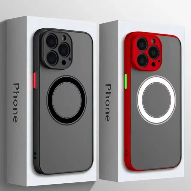 Luxury Apple iPhone Case Camera Lens & Screen Protection, Ultra Thin Shockproof Magnetic Full All Around Protection Cover