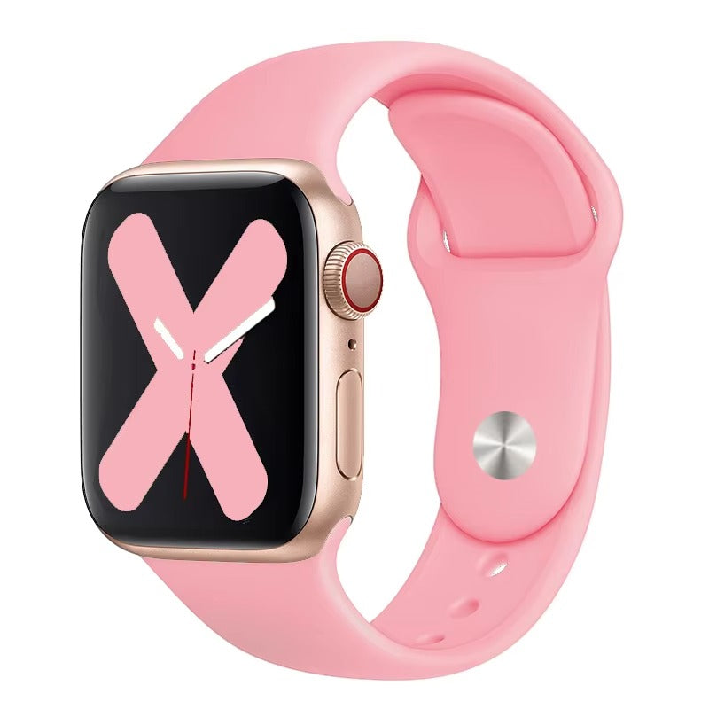 Premium Silicone Smartwatch Band – Soft Replacement Strap with 316L Steel Clasp, Adjustable Sizes for 38mm to 49mm Watches