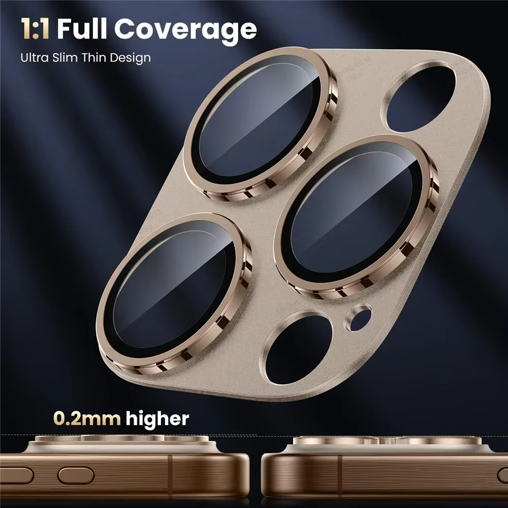 Premium Military Grade Camera Lens Protector – Shatterproof Alloy and Tempered Glass Lens Ring Cover with Scratch Resistance, Shock Protection and Precision Fit
