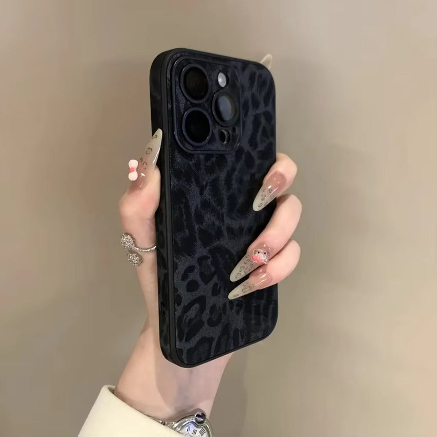 Luxury Apple iPhone Case MagSafe Compatible, Camera Lens & Screen Protection, Ultra Thin Shockproof Magnetic Full All Around Protection Cover with Wrist Strap & Leopard Design