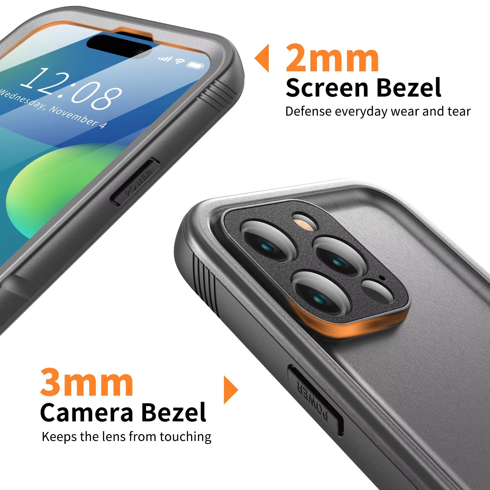 Premium-Hülle für Apple iPhone, MagSafe-kompatibel, Kameraobjektiv- und Bildschirmschutz, ultradünne, stoßfeste, magnetische Rundum-Schutzhülle mit wasserdichtem Band zum Tauchen