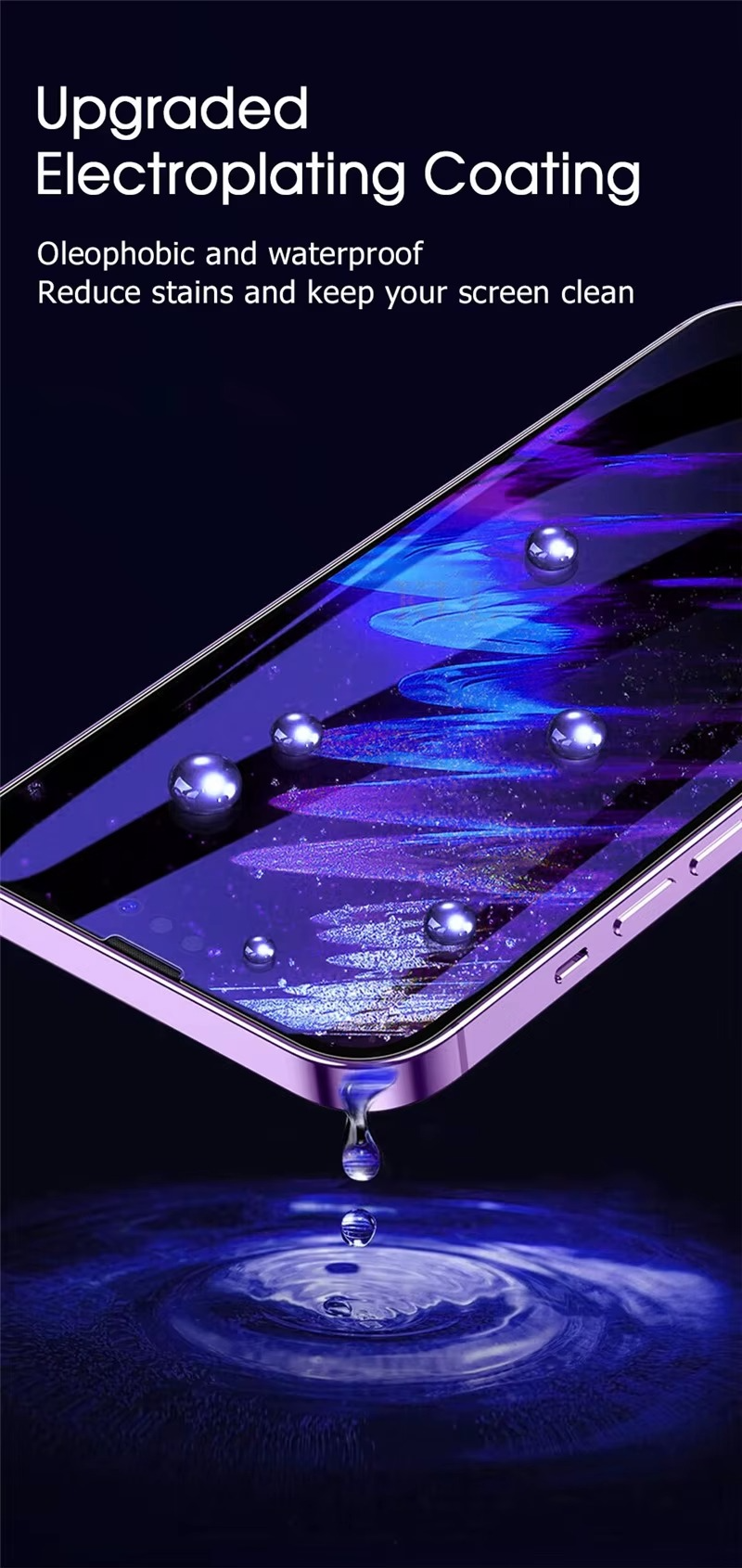 Premium Matte Privacy Screen Protector for iPhone – Anti-Spy Tempered Glass with Oleophobic Coating, Anti-Glare Protection and Easy Installation Frame