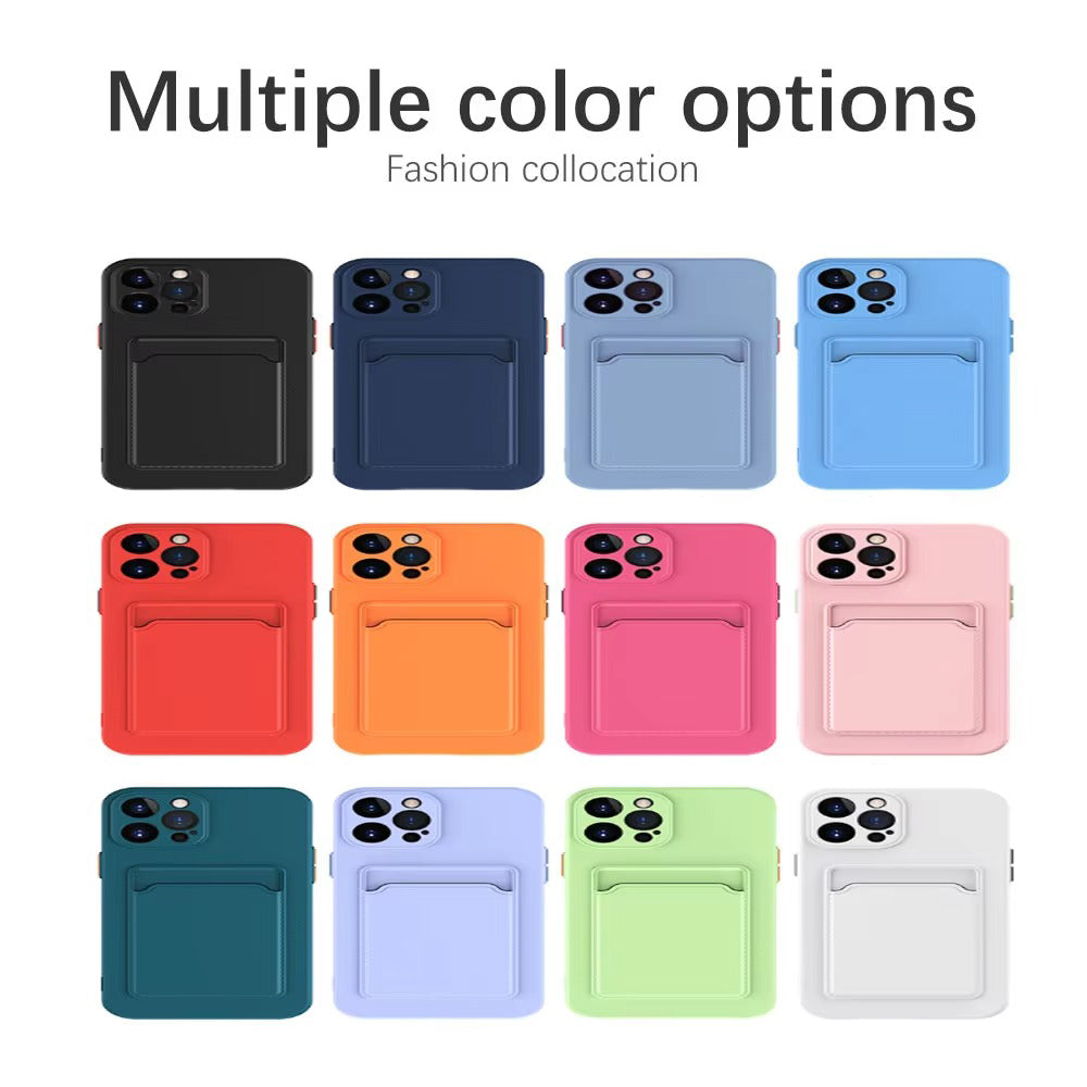 Luxury Apple iPhone Case, MagSafe Compatible, Camera Lens and Screen Protection, Ultra Thin, Shockproof, Magnetic, Full All Around Protection, Silicone Wallet Card Cover