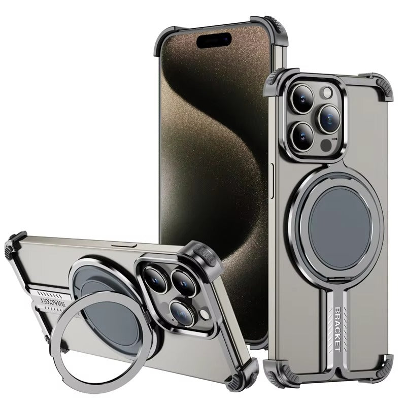 Premium Apple iPhone Case n, Ultra Thin Shockproof Magnetic Full All Around Protection Cover with Wireless Charging Bumper