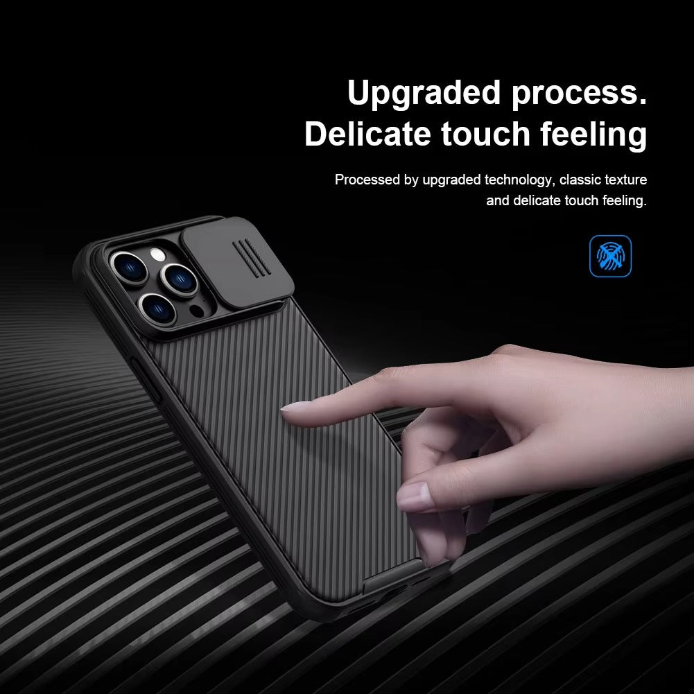 Premium Apple iPhone Case  Ultra Thin Shockproof Magnetic Full All Around Protection Cover with Slide Camera Stand Bracket