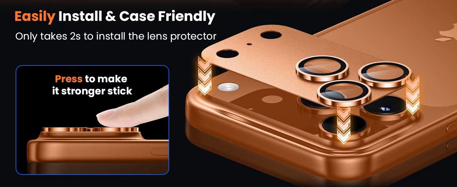 Premium Military Grade Camera Lens Protector – Shatterproof Alloy and Tempered Glass Lens Ring Cover with Scratch Resistance, Shock Protection and Precision Fit
