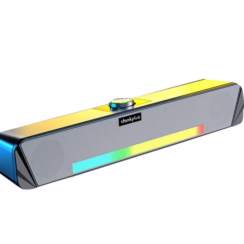 Luxury Bluetooth Speaker with RGB Lights for iPhone & Mac – Dual Stereo Subwoofer with Surround Sound, Loud Wireless Audio 