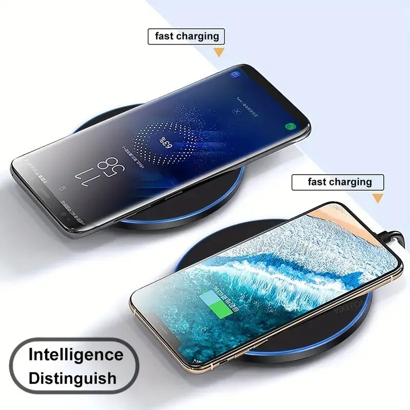 Premium 30W Wireless Charging Pad – Fast Induction Charger with Type C Connector, LED Indicator, Compatible with Apple iPhone, AirPods, iOS & Android Devices