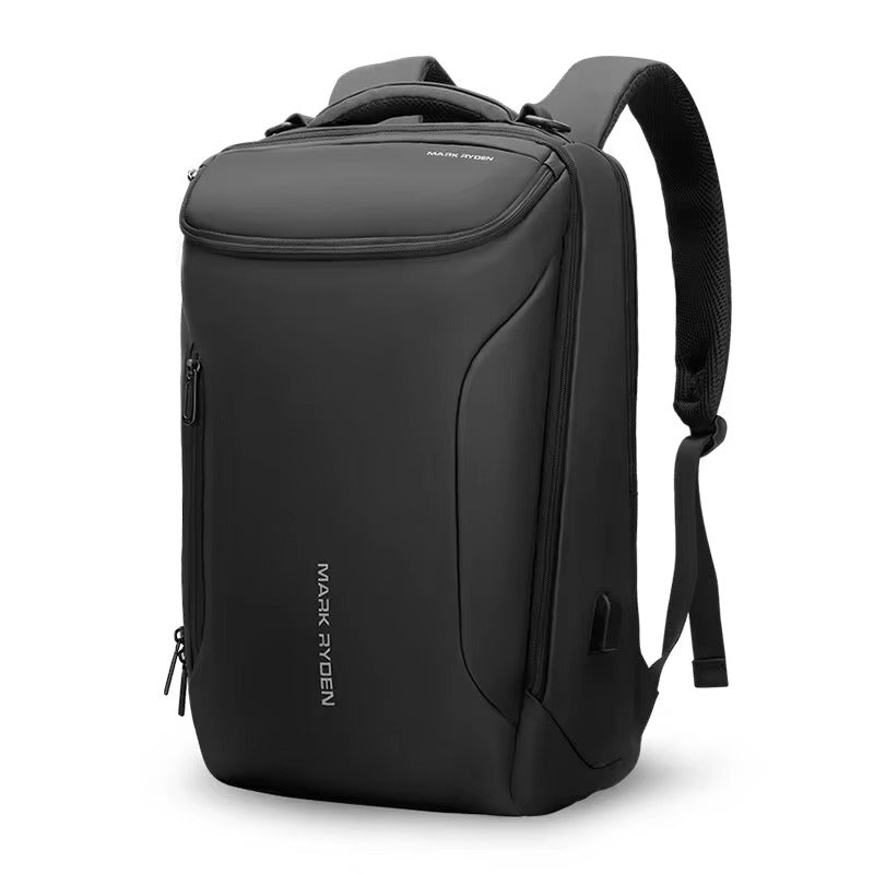 High Quality Waterproof Laptop Backpack for Men, USB Charging Travel Bag, Business Tech Rucksack Fits 17" MacBook 