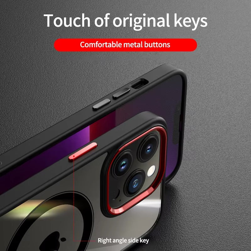 Luxury Apple iPhone Case Camera Lens & Screen Protection, Ultra Thin Shockproof Magnetic Full All Around Protection Cover 