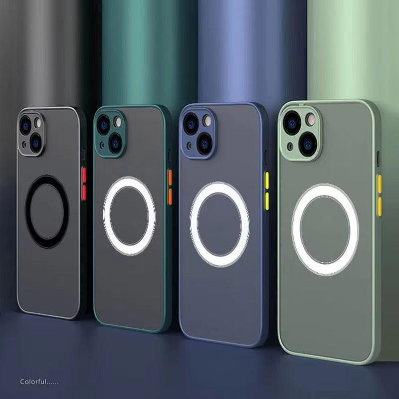 Luxury Apple iPhone Case Camera Lens & Screen Protection, Ultra Thin Shockproof Magnetic Full All Around Protection Cover