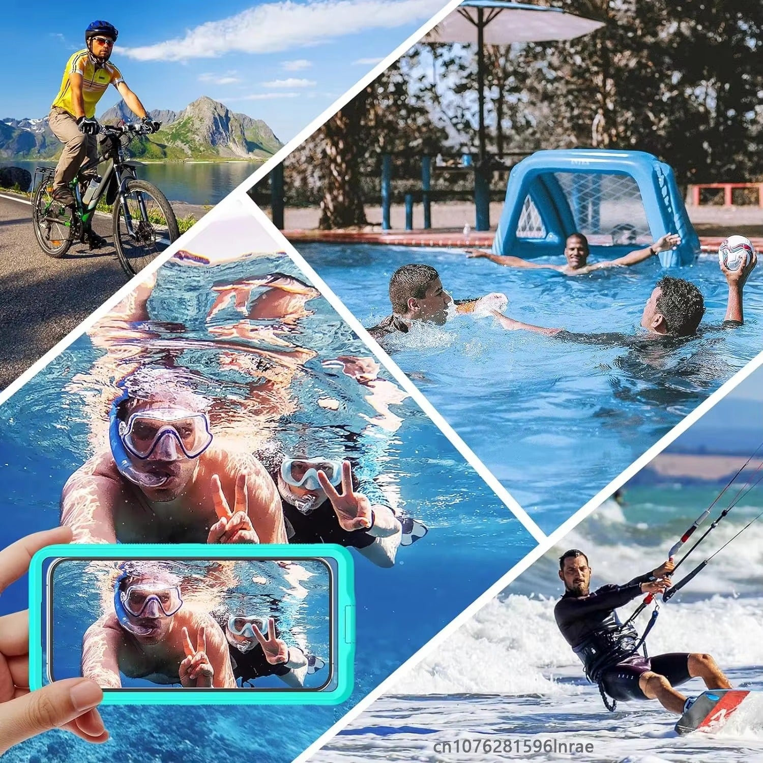 Premium Apple iPhone Case MagSafe Compatible, Camera Lens & Screen Protection, Ultra Thin Shockproof Magnetic Full All Around Protection Cover with IP68 Universal Waterproof Design