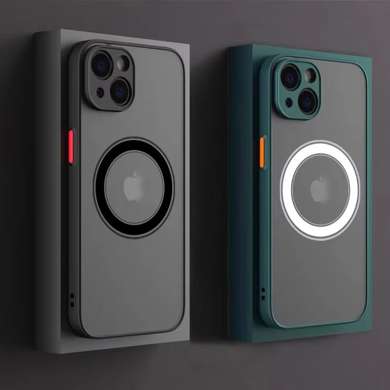 Luxury Apple iPhone Case Camera Lens & Screen Protection, Ultra Thin Shockproof Magnetic Full All Around Protection Cover