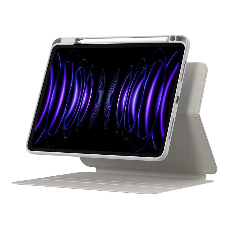 Premium Magnetic iPad Case with Pencil Holder – Slim Smart Cover with Auto SleepCompatible with 10.2", 10.9", 11", 12.9" Tablets