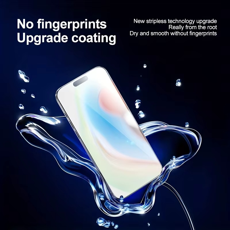 Premium Tempered Glass Screen Protector for Apple iPhone – HD Clear, Anti-Fingerprint, Scratch-Resistant, Bubble-Free, Shatterproof, Ultra-Thin, Case-Friendly Screen Guard – Protective Glass for iPhone Display
