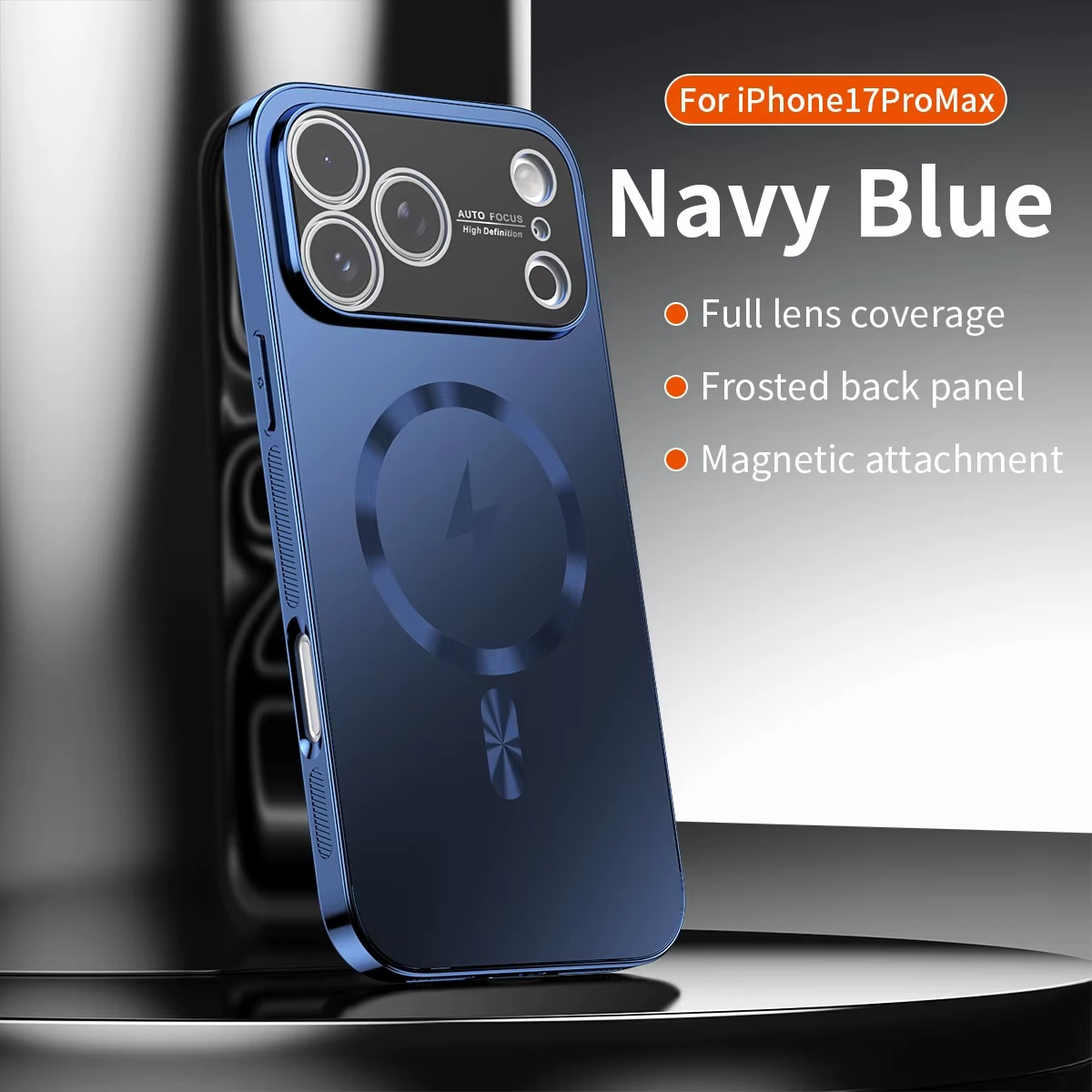 Luxury Matte Magnetic iPhone Case – MagSafe Compatible Protective Cover with Shockproof Frame, Electroplated Finish and Raised Camera Lens Protector