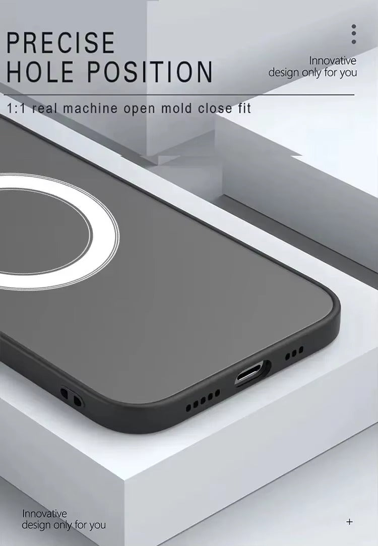 Luxury Apple iPhone Case Camera Lens & Screen Protection, Ultra Thin Shockproof Magnetic Full All Around Protection Cover