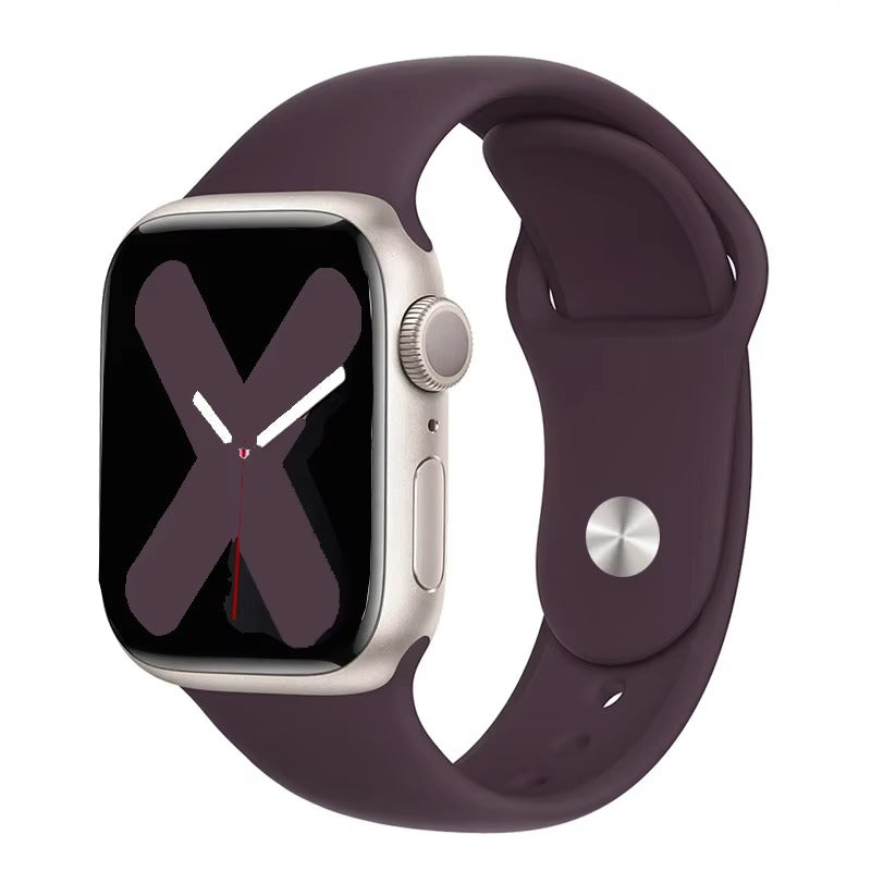 Premium Silicone Smartwatch Band – Soft Replacement Strap with 316L Steel Clasp, Adjustable Sizes for 38mm to 49mm Watches