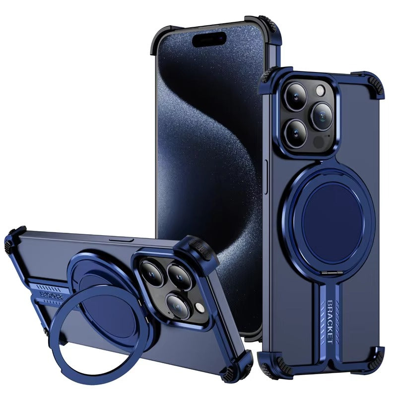 Premium Apple iPhone Case n, Ultra Thin Shockproof Magnetic Full All Around Protection Cover with Wireless Charging Bumper