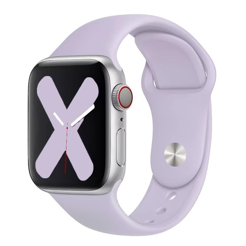 Premium Silicone Smartwatch Band – Soft Replacement Strap with 316L Steel Clasp, Adjustable Sizes for 38mm to 49mm Watches