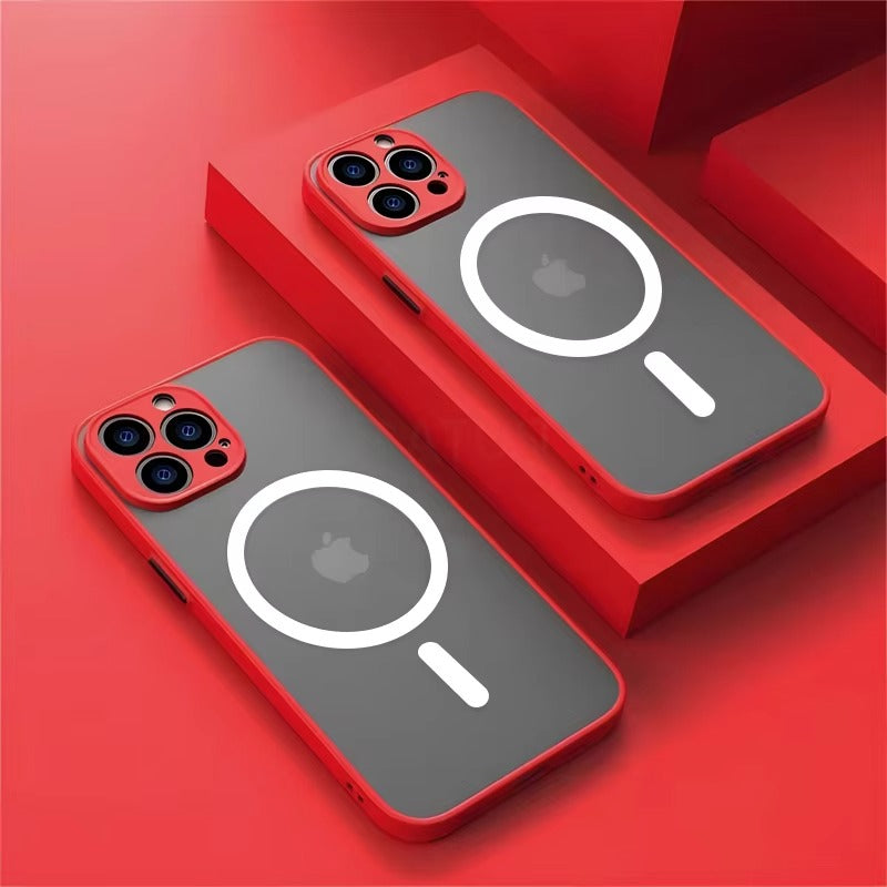 Luxury Apple iPhone Case Camera Lens & Screen Protection, Ultra Thin Shockproof Magnetic Full All Around Protection Cover