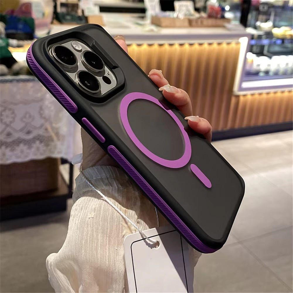 Luxury Apple iPhone Case Camera Lens & Screen Protection, Ultra Thin Shockproof Magnetic Full All Around Protection Cover 