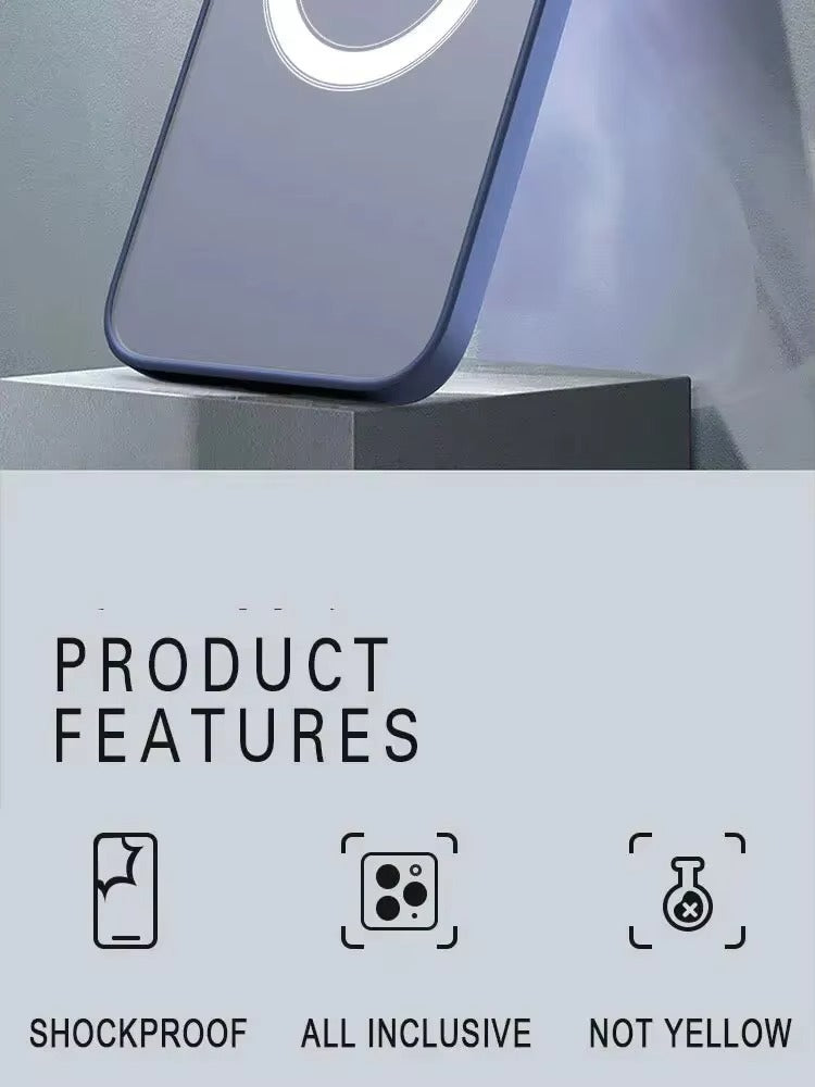 Luxury Apple iPhone Case Camera Lens & Screen Protection, Ultra Thin Shockproof Magnetic Full All Around Protection Cover