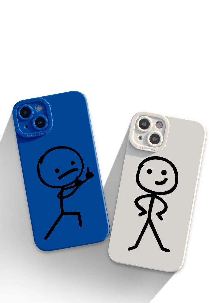 Premium Apple iPhone Case, MagSafe Compatible, Camera Lens and Screen Protection, Ultra Thin, Shockproof, Magnetic, Full All Around Protection, Cartoon Matchman Cover
