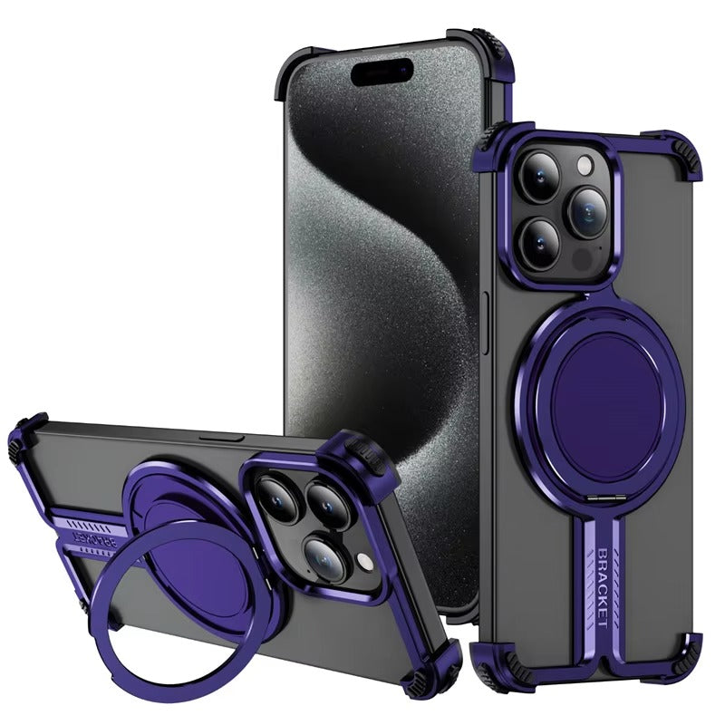 Premium Apple iPhone Case n, Ultra Thin Shockproof Magnetic Full All Around Protection Cover with Wireless Charging Bumper