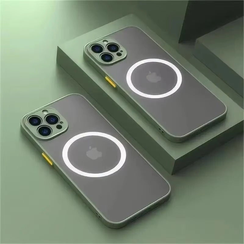 Luxury Apple iPhone Case Camera Lens & Screen Protection, Ultra Thin Shockproof Magnetic Full All Around Protection Cover