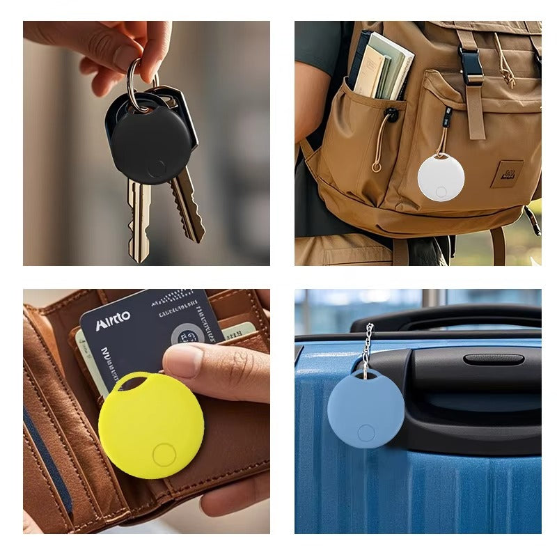 Smart Bluetooth GPS Tracker Compatible with Apple Find My – MFI Certified AirTag Replacement for Wallet, Keys, Bike, Bag – Anti-Lost Finder with Sound Alert & Long Battery Life