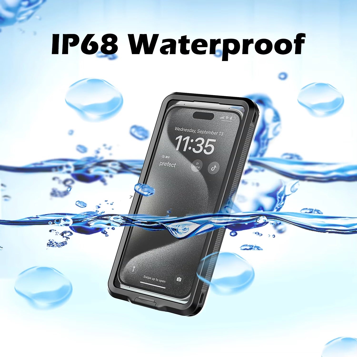 Premium Apple iPhone Case MagSafe Compatible, Camera Lens & Screen Protection, Ultra Thin Shockproof Magnetic Full All Around Protection Cover with IP68 Universal Waterproof Design