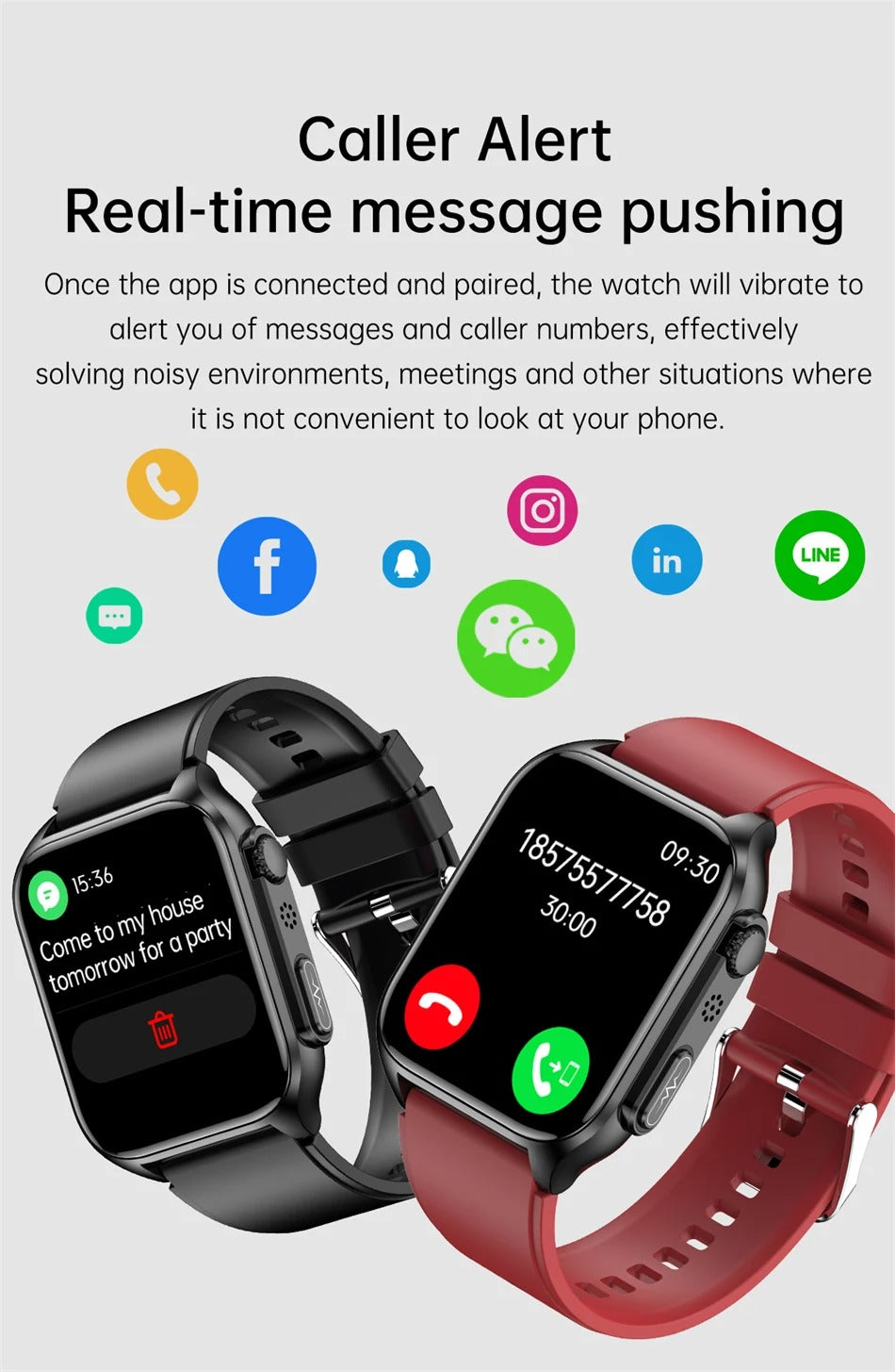 Premium Health Smartwatch for iPhone – Non-Invasive Blood Glucose Monitor with ECG+PPG, AI Voice Assistant, Bluetooth Calling