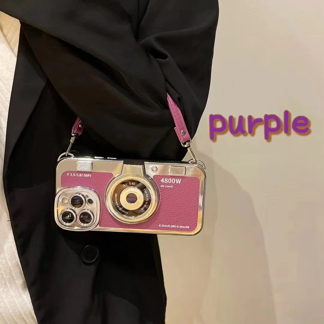 Luxury Apple iPhone Case, MagSafe Compatible, Camera Lens and Screen Protection, Ultra Thin, Shockproof, Magnetic, Full All Around Protection, 3D Retro Camera Cover