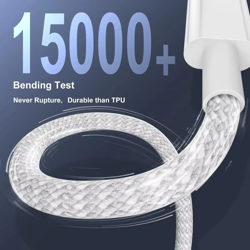Premium USB-C to USB-C Fast Charging Cable – 100W Power Delivery Charger Cable with High-Speed Charging, Durable TPE/TPU Construction and Stable Power Transfer