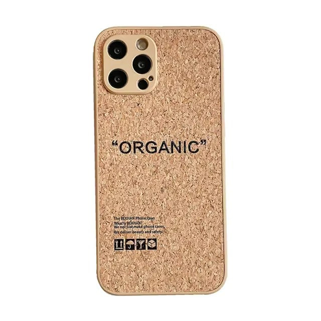 Luxury Apple iPhone Case, MagSafe Compatible, Camera Lens and Screen Protection, Ultra Thin, Shockproof, Magnetic, Full All Around Protection, Cork Wood Soft Cover