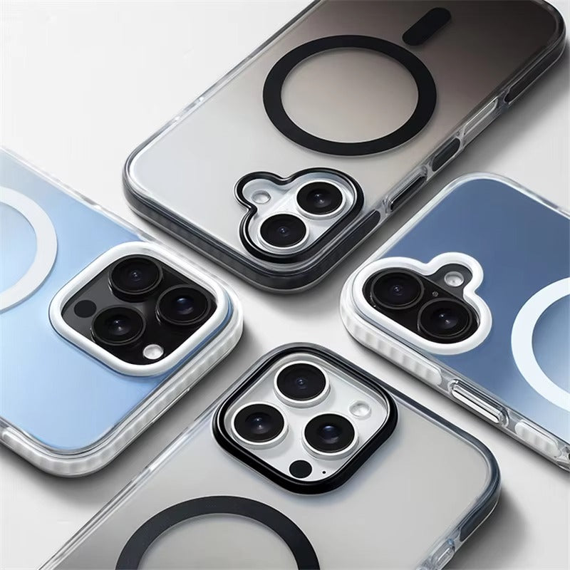 Premium Apple iPhone Case Camera Lens & Screen Protection, Ultra Thin Shockproof Magnetic Full All Around Protection Cover 