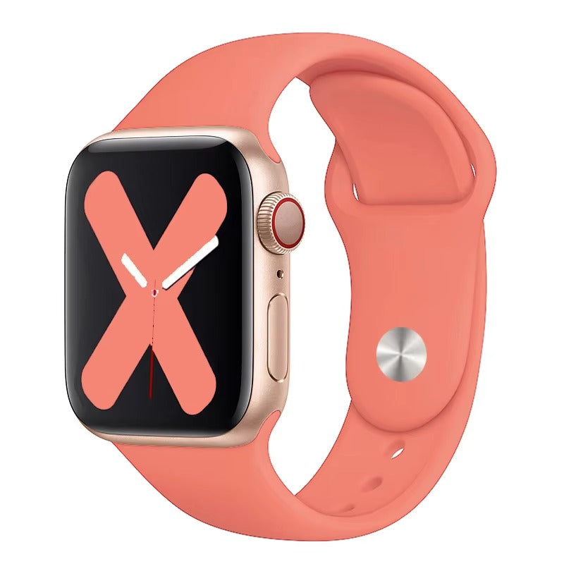 Premium Silicone Smartwatch Band – Soft Replacement Strap with 316L Steel Clasp, Adjustable Sizes for 38mm to 49mm Watches