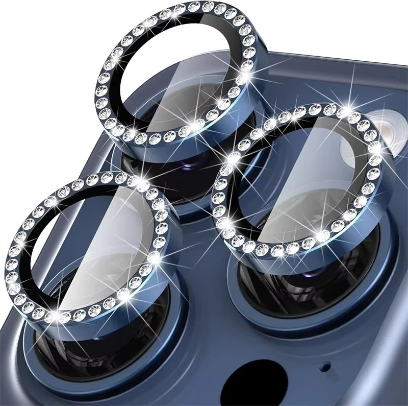 Premium Metal Camera Lens Protector – Tempered Glass Lens Cover Ring with Scratch Resistance, Shock Protection, Anti-Dust Coating and Precision Camera Protection