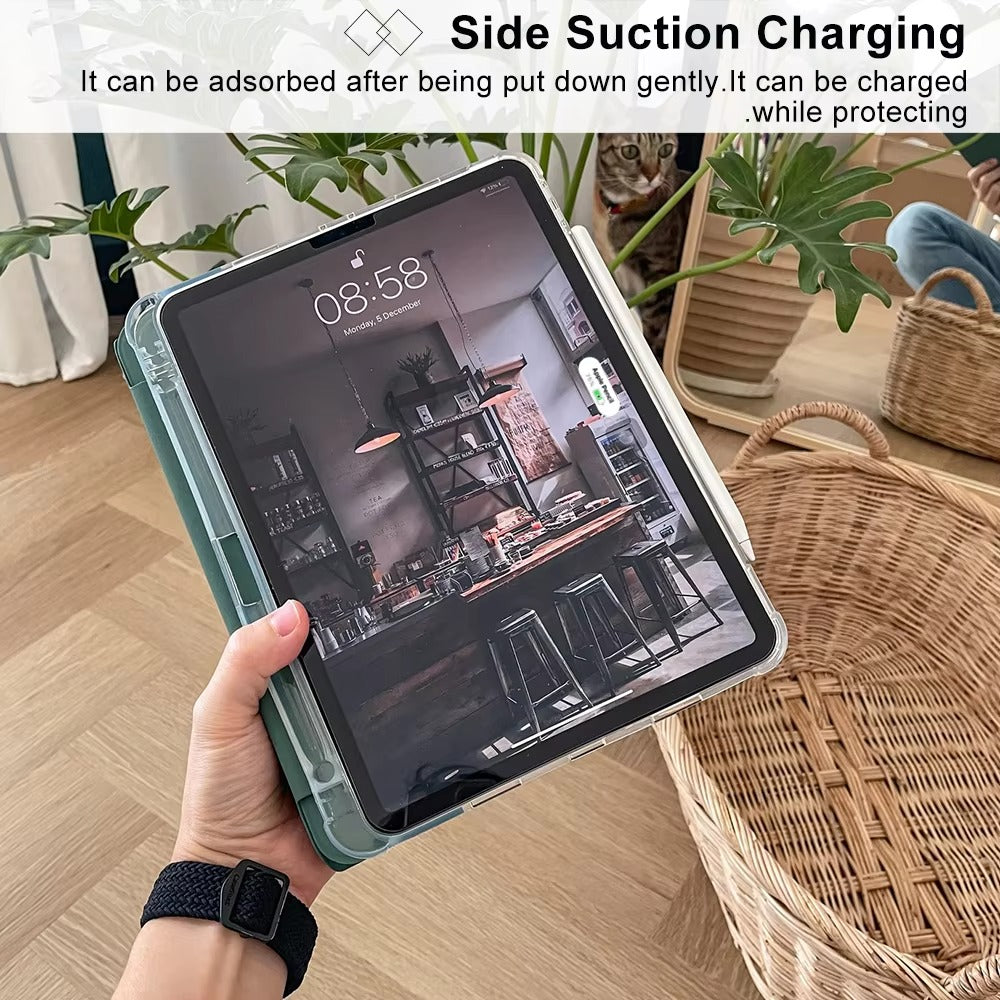 Premium iPad Case with Pencil Holder – Magnetic Protective Cover with Auto Sleep Fits 10.2", 11", 12.9", and 13" Tablet Sizes