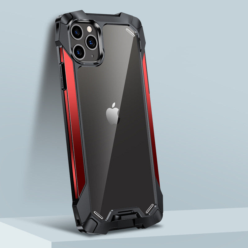 R-Just Silicone Airbag Shockproof iPhone Case – Transparent Armor Cover, Rugged Protection Durable & Secure for iPhone Models