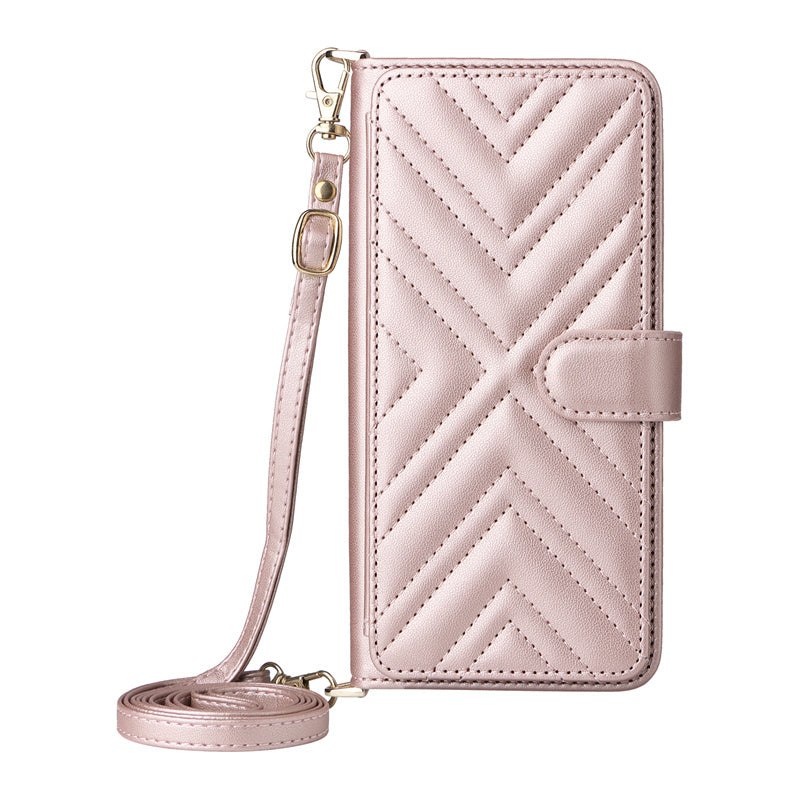 Luxury Crossbody Wallet iPhone Case – Fashion Shoulder Strap, Magnetic Closure, Card Holder and Premium Protection for iPhone