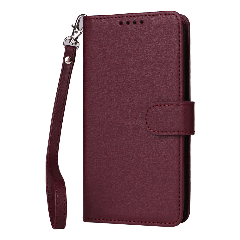 Luxuriöse, abnehmbare 2-in-1-Brieftaschenhülle für das iPhone – magnetische Lederhülle, Kartenhalter, Ständer, sicherer Verschluss, stilvoller und langlebiger Schutz