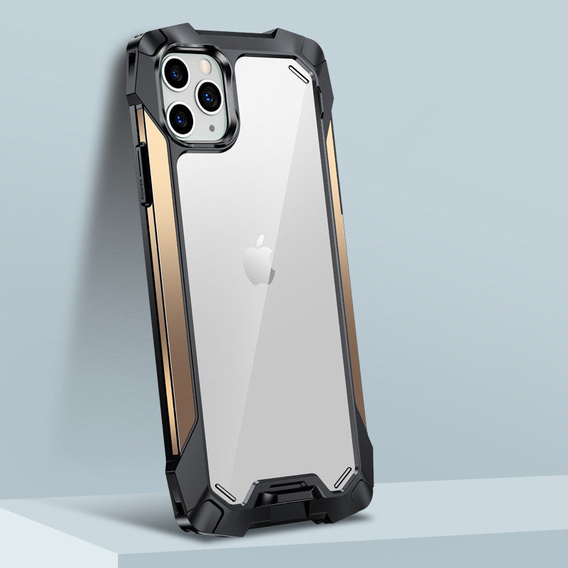 R-Just Silicone Airbag Shockproof iPhone Case – Transparent Armor Cover, Rugged Protection Durable & Secure for iPhone Models