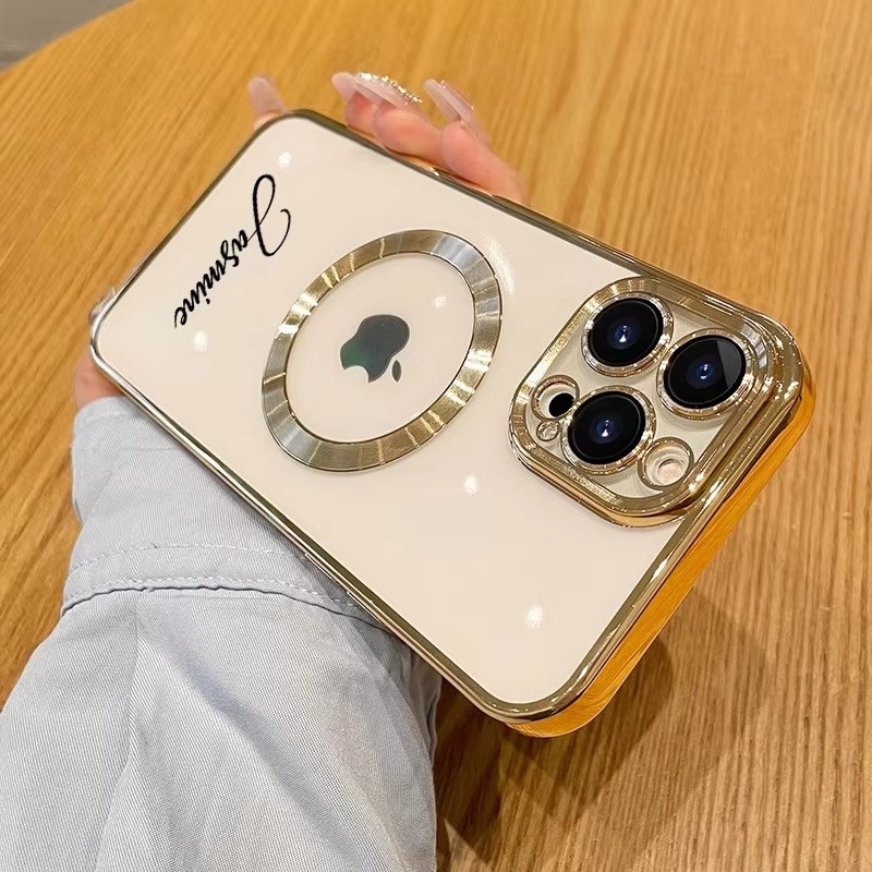 Luxury Apple iPhone Case, MagSafe Compatible, Camera Lens and Screen Protection, Ultra Thin, Shockproof, Magnetic, Full All