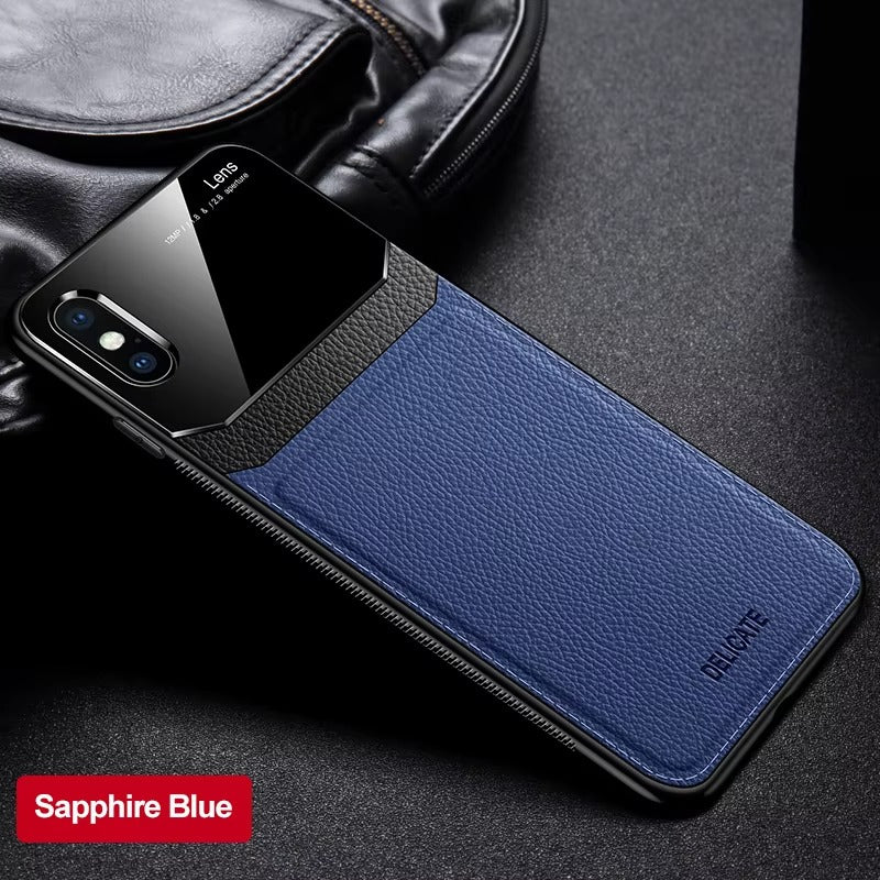 Premium Apple iPhone Case MagSafe Compatible, Camera Lens & Screen Protection Cover with Leather Texture Camera Guard